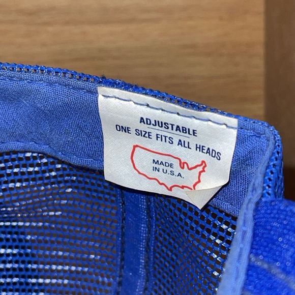 Vintage 80s General Electric GE Mesh Trucker Snapback Hat Patch Made In USA Cap - Picture 12 of 14